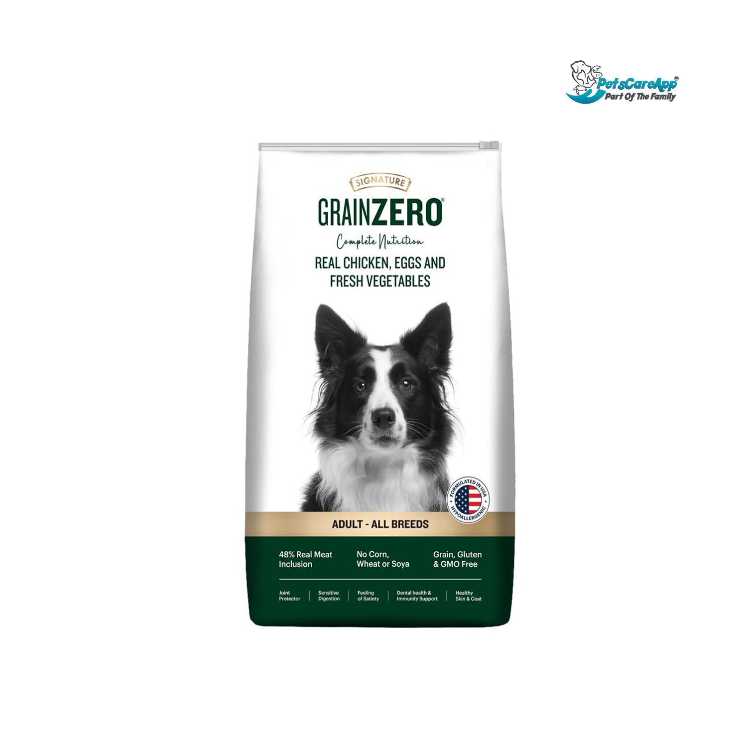 Grain Zero Real Chicken, Egg and Vegetables Adult Dry Dog Food