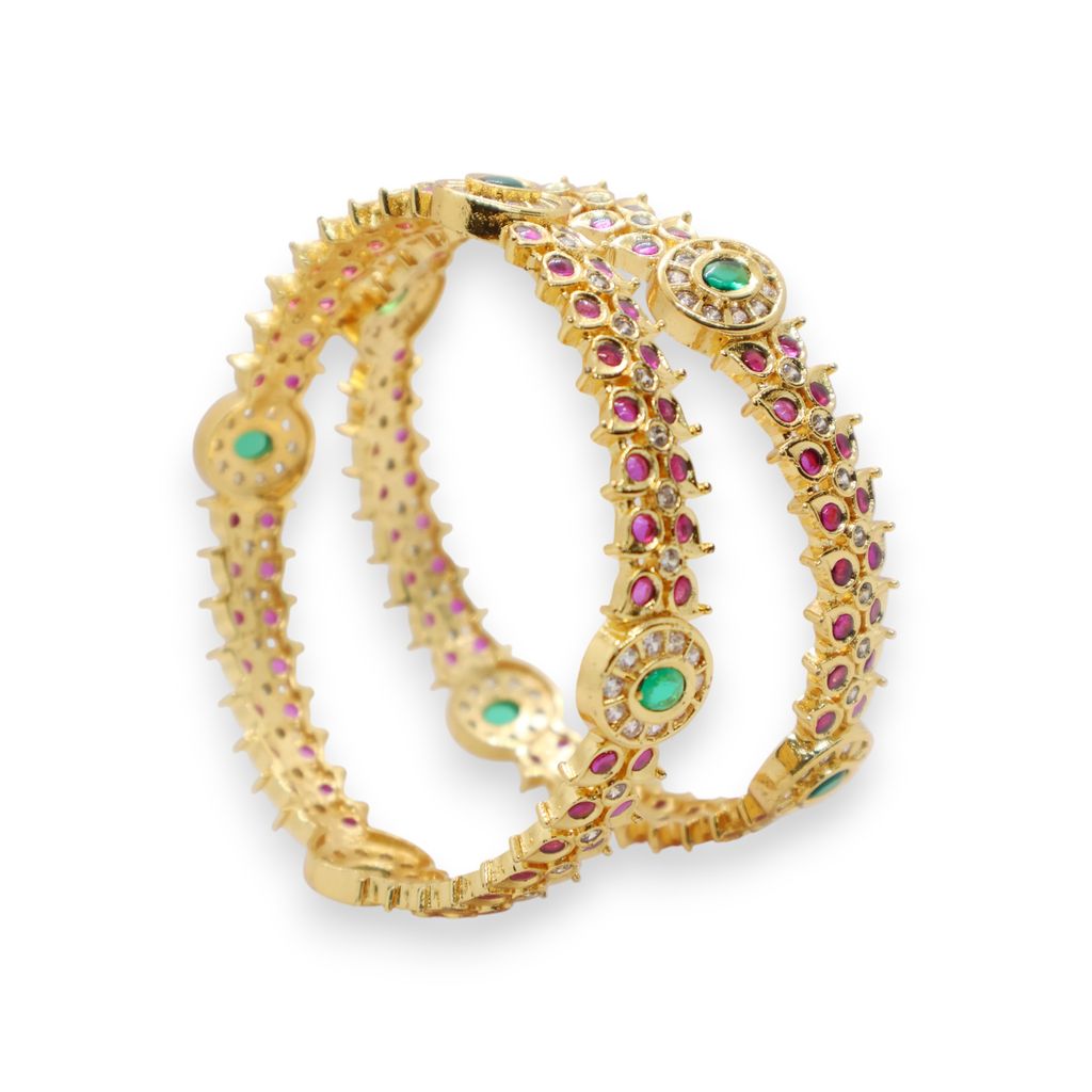 exquisitely designed gold-plated bangles-2