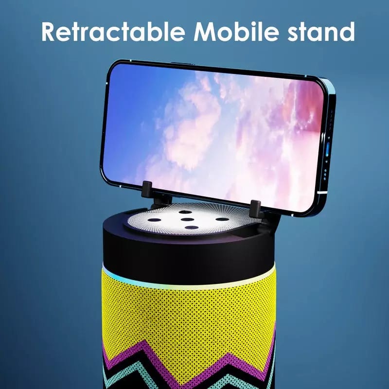 CYOMI Portable RGB Bluetooth Speaker with Dynamic LED Light and Unique Design