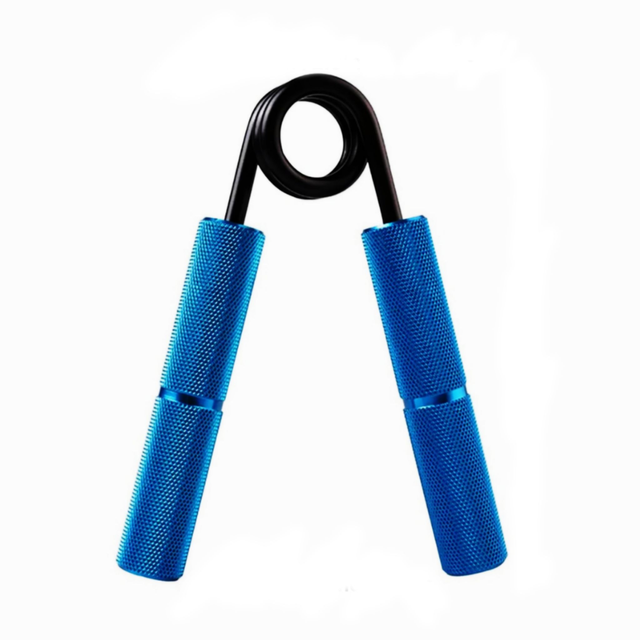 Qawvler Metal Hand Grip Strengthener 200 LBS Steel Spring with Non-slip Knurled Handles Hand Grip/Fitness Grip Blue (Pack of 1)