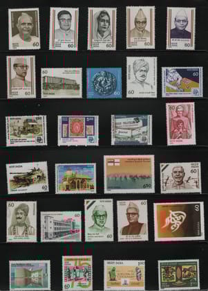 Shobhaphila's Indian MNH Commemorative Year Pack Stamps 1989 ( 51 Stamps)