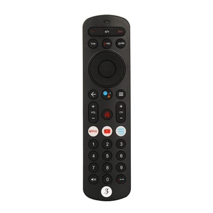 V3Deals Remote Control Compatible for Airtel Xstream Set Top Box HD & SD with Non Voice Function (Please Match Old Remote Before Order) with Netflix YouTube and Prime Video hotkeys (Airtel Xstream)