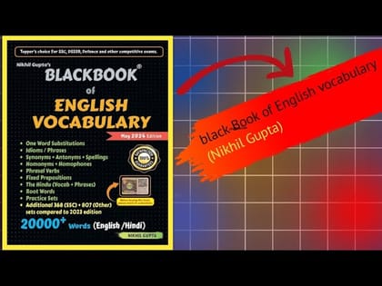 Blackbook of English Vocabulary March 2024 Edition for Competitive Exams