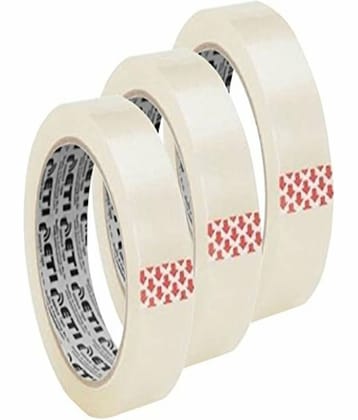 ETI - Transparent Cello Packaging Tape 24mmX65mtr (Pack of 3)