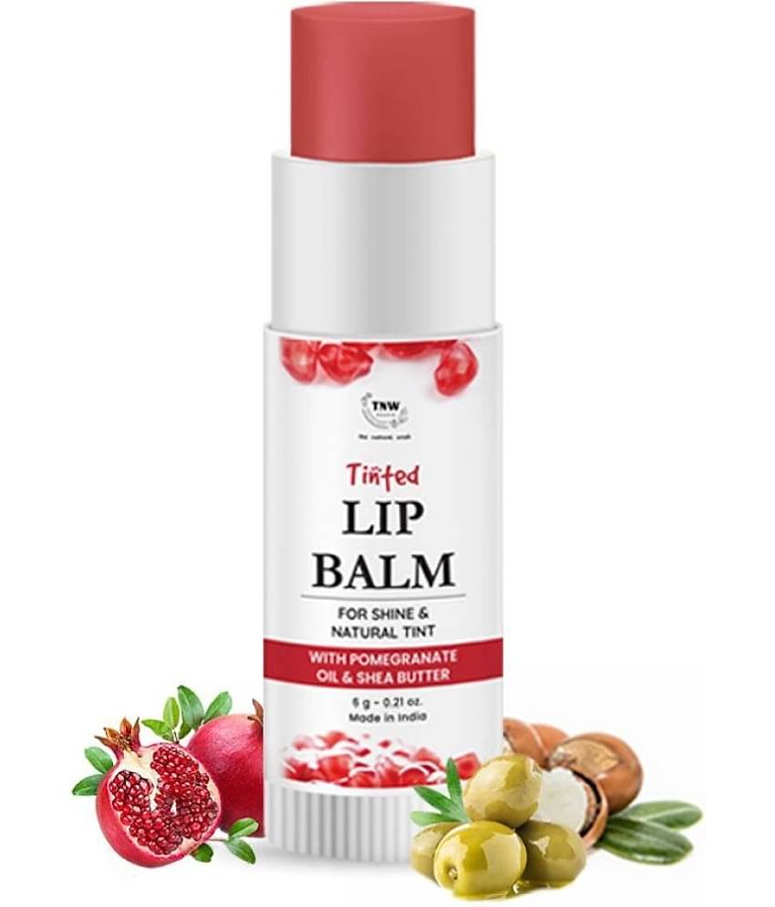TNW - The Natural Wash Moisturizing Pomegranate Tinted Lip Balm For Dry & Chapped Lips, 6G