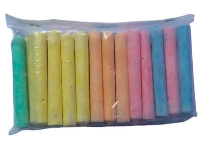 Assorted Colorful Chalk Sticks Set - Non-Toxic & Dustless for Art & School