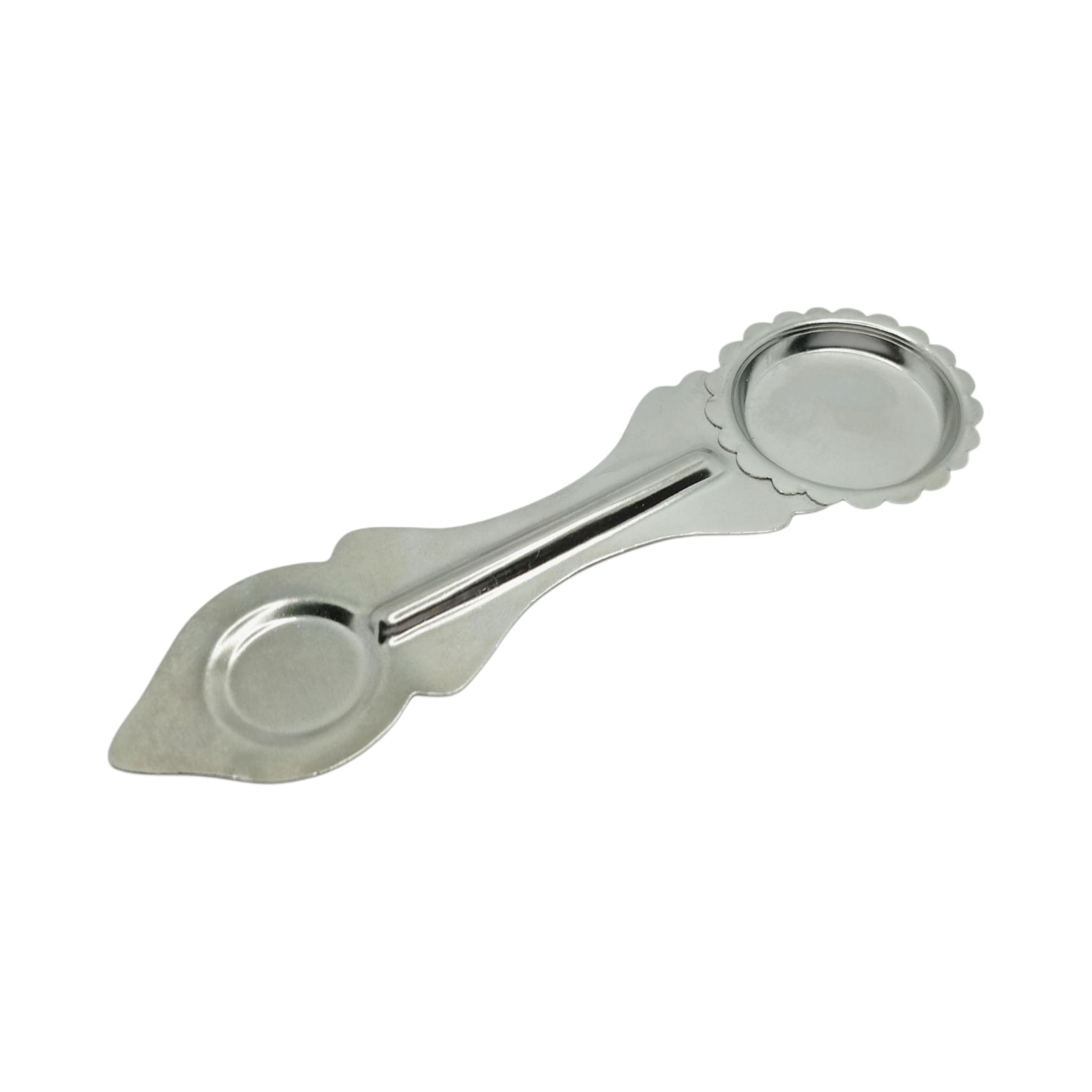 Kapoor Arathi Stand (Pack of 2) - Stainless Steel Small Karpuram Aarti - 14 cm Camphor Holder for Pooja - Kapur Aarti Thali � Sudam Karandi - Decoration Spoon