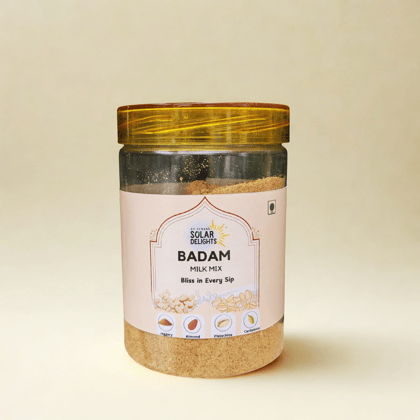 Dr. Renga’s Solar Delights – Badam Milk Mix with Jaggery | Almond & Pistachio Instant Drink | No Preservatives, No Refined Sugar | 200g