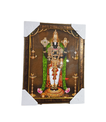 Lord Venkateswara Tirupati Balaji Photo Frame for Home Pooja Decor