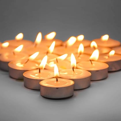 Classic White Tea Light Candles for Ambiance and Decor