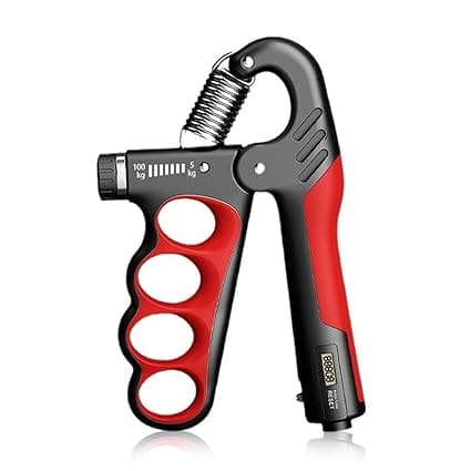 Hand Gripper Adjustable (5 to  100 kg)  Forearm Strengthener With Counting Repetition Gripper Multicolor (Pack of 1)