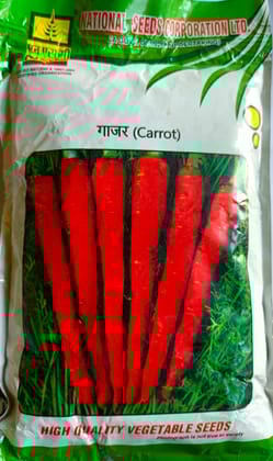 National Seeds Corporation High Quality Carrot Vegetable Seeds - Certified Pack