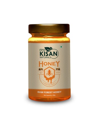 FPO Kisan Naturals Raw Forest Honey - 350g Pure & Natural FPO Kisan Naturals Raw Forest Honey - 350g Pure & Natural