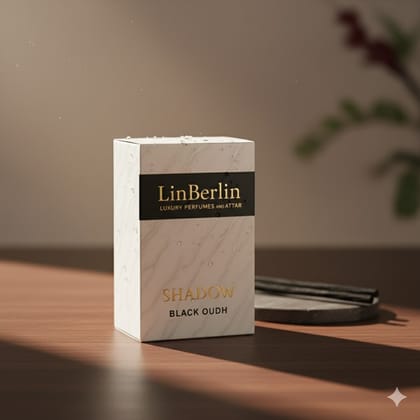 LinBerlin Black Oud Perfume – Shadow | Luxury 50ml Oudh Fragrance | Dark Wood & Incense Perfume for Men & Women | Long Lasting
