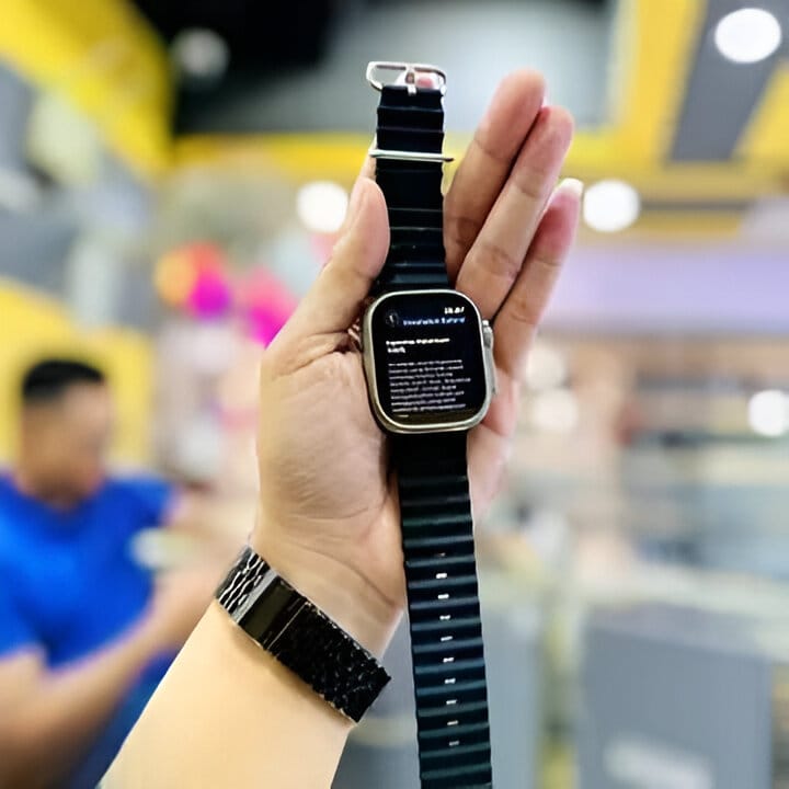 Smartwatch with Calling Feature & Fitness Tracking, Black Strap