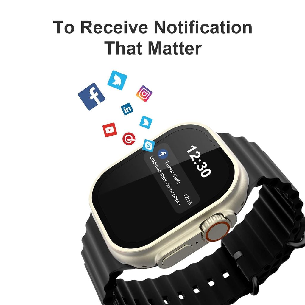 Stylish Kids Smartwatch with Large Display & Heart Rate Monitor