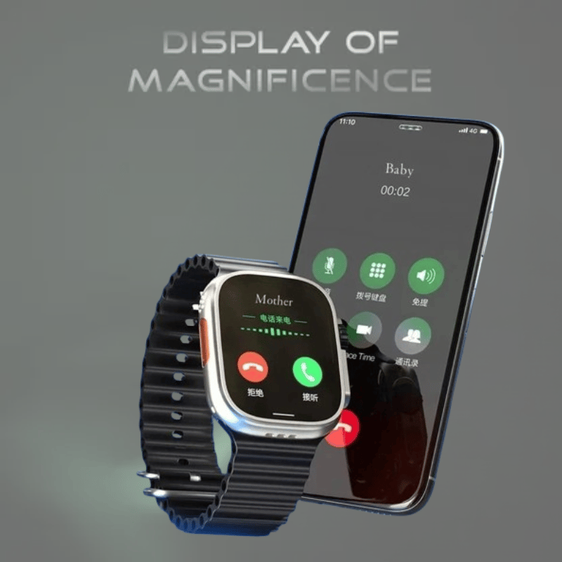 Smartwatch with Call Functionality & Metallic Casing