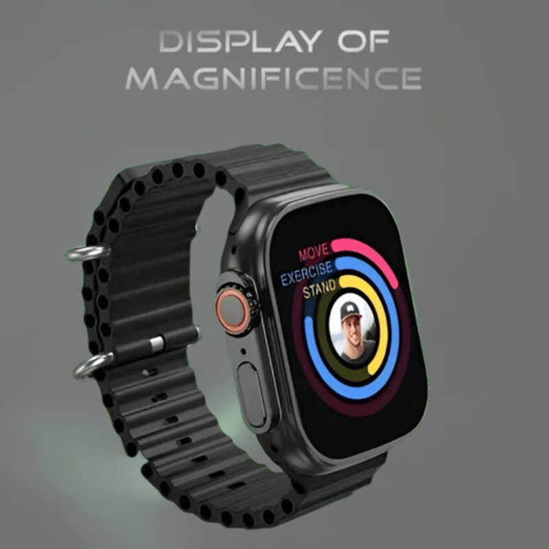 Elite Black Smartwatch with Activity Tracking & HD Display