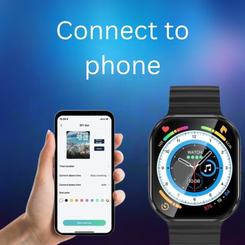 Smartwatch with Customizable DIY Dial & Phone Connectivity