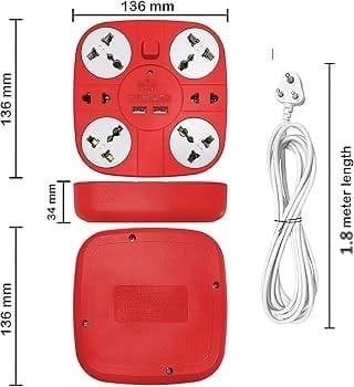 Extension Cord With Usb Port – 6A