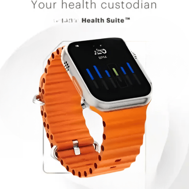 Health Suite Smartwatch with Orange Band & Health Monitoring