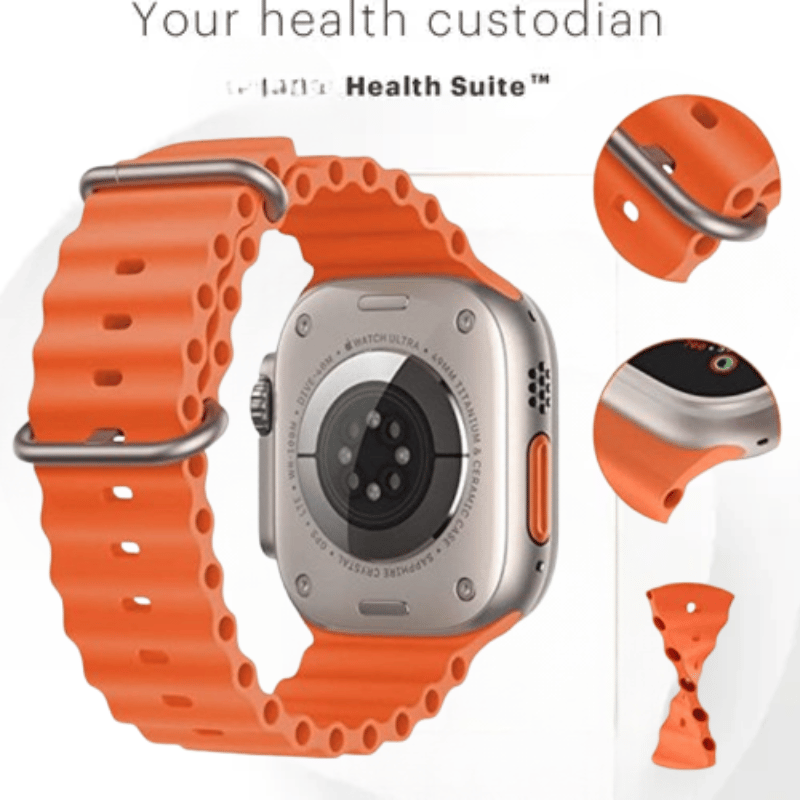 Health Suite Smartwatch with Orange Band & Health Monitoring