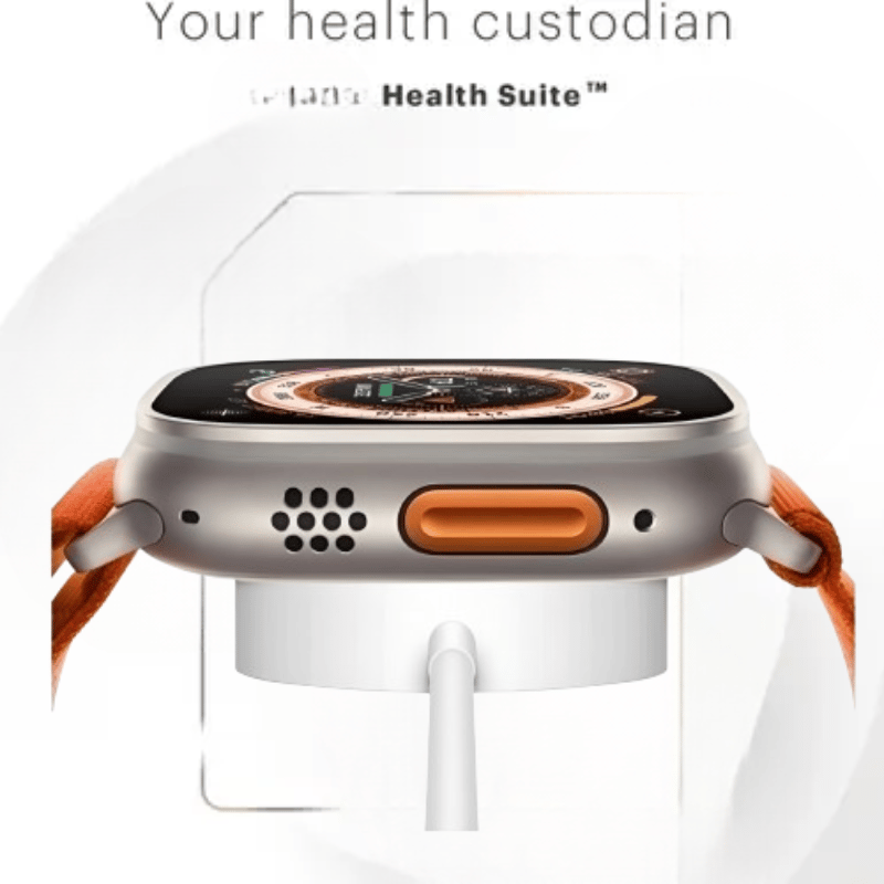Health Suite Smartwatch with Orange Band & Health Monitoring