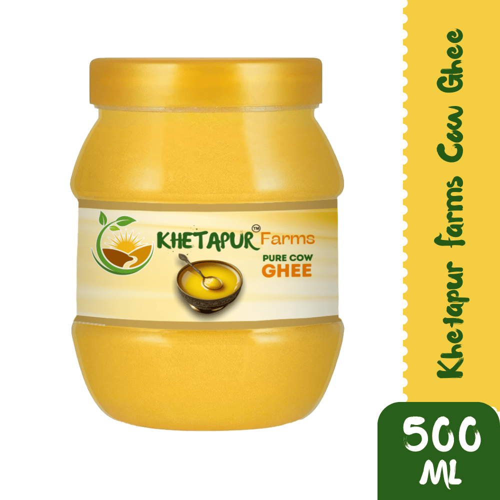 Khetapur Farms Pure Cow Ghee - 500ml 