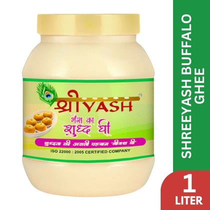 Shreeyash Pure Buffalo Ghee Jar, 1 Liter