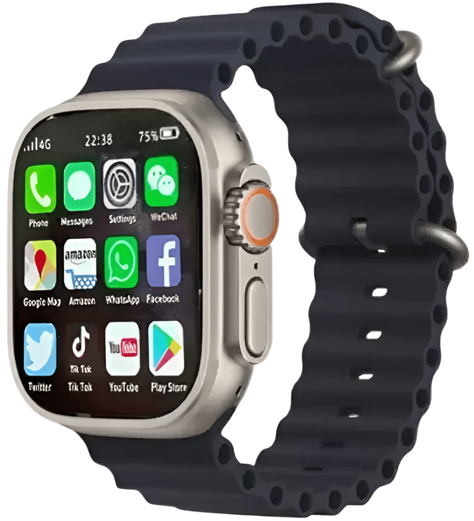 High-Performance Smartwatch with App Integration and Health Monitoring