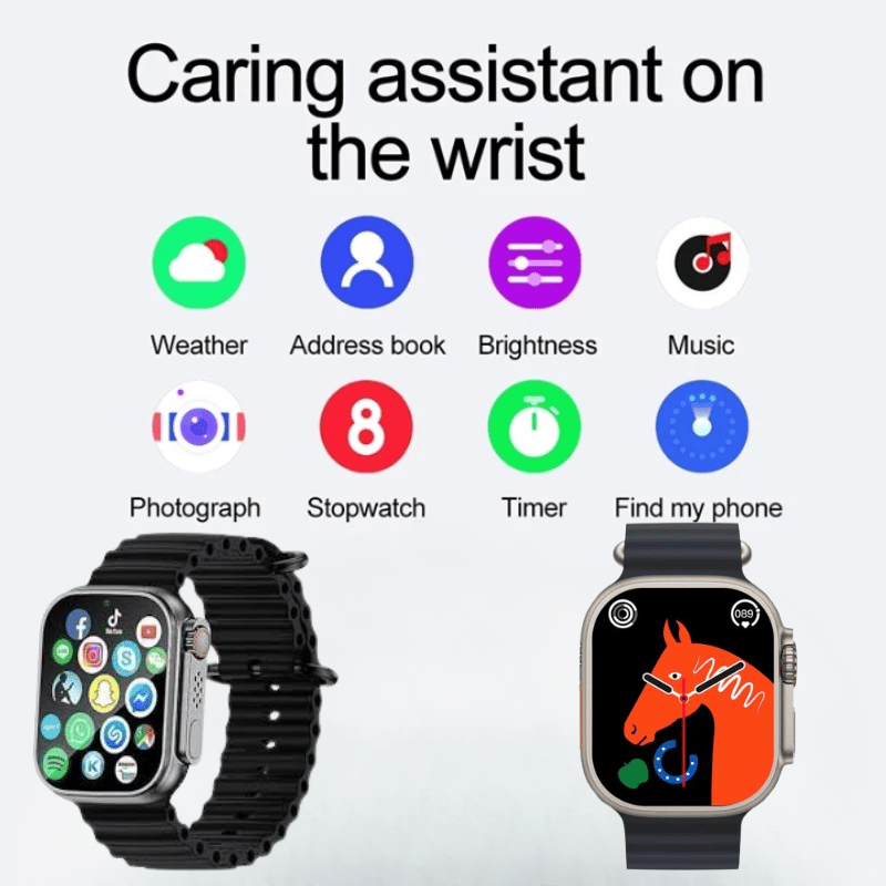 Smartwatch with Multi-Function Apps, Health Tracking & Stylish Display