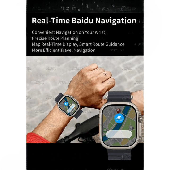 49mm Smartwatch with NFC and Moon Phase Display