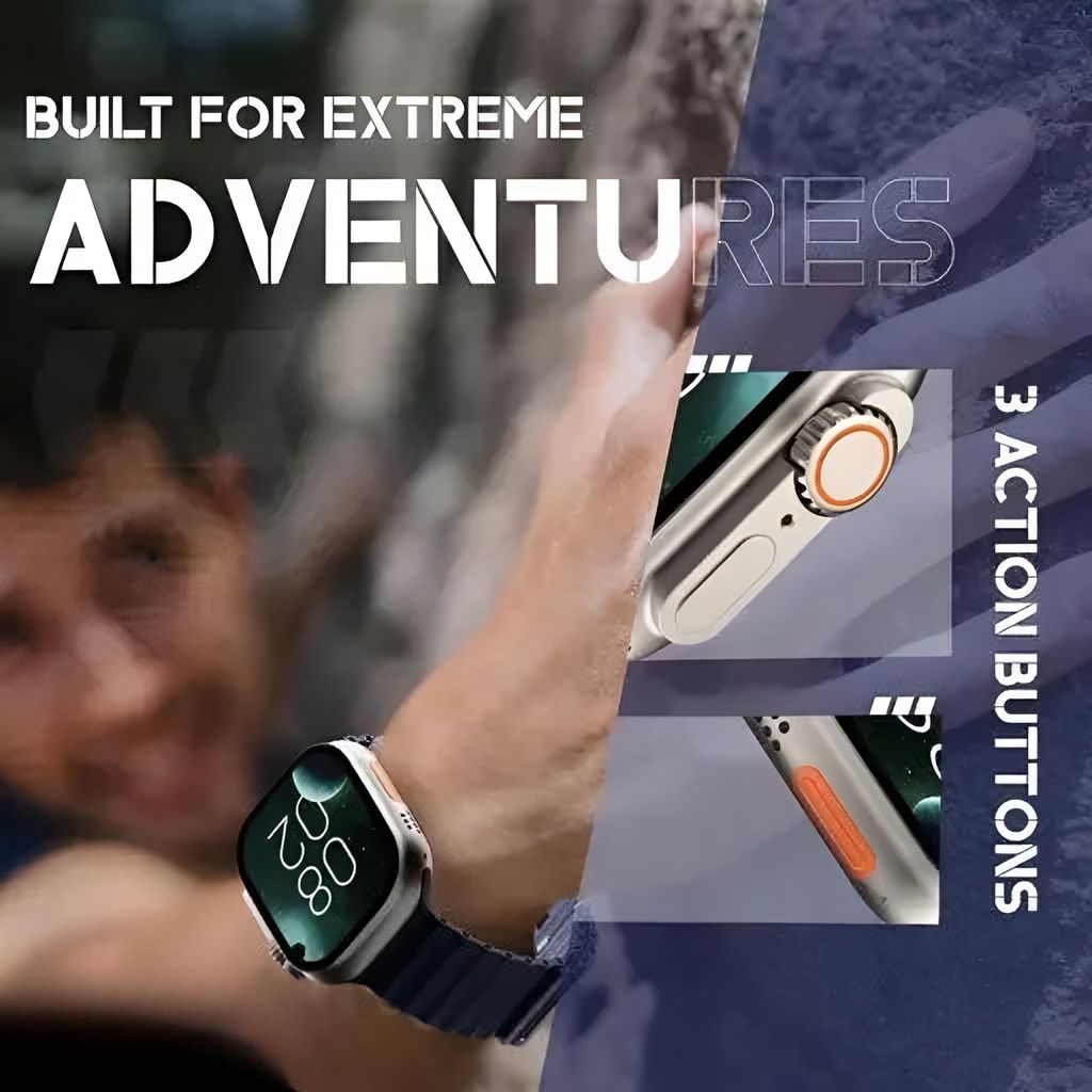 Sleek Black Smartwatch with Health Tracking