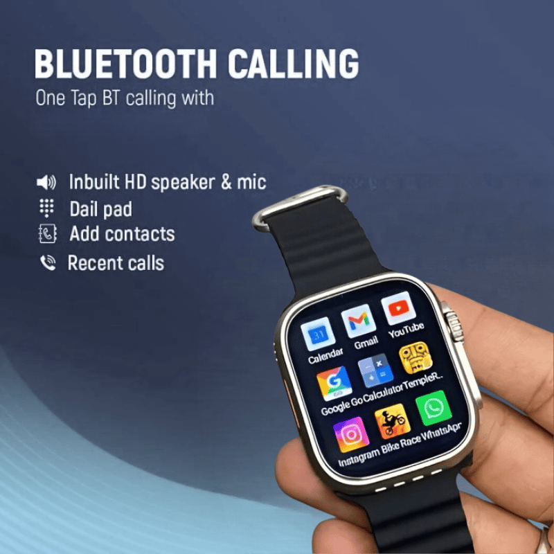 Smartwatch with Bluetooth Calling, Inbuilt HD Speaker & Mic, and App Access