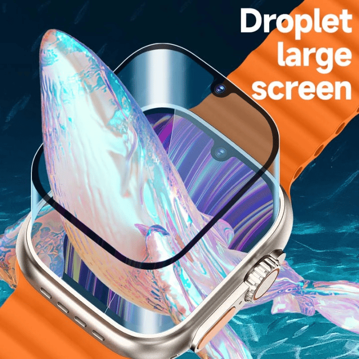 ULTRA5 Smartwatch with Vibrant Orange Strap and Advanced Features