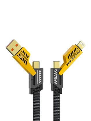 4 in 1 Fast Charging Cable With Multiport USB-C to Type C