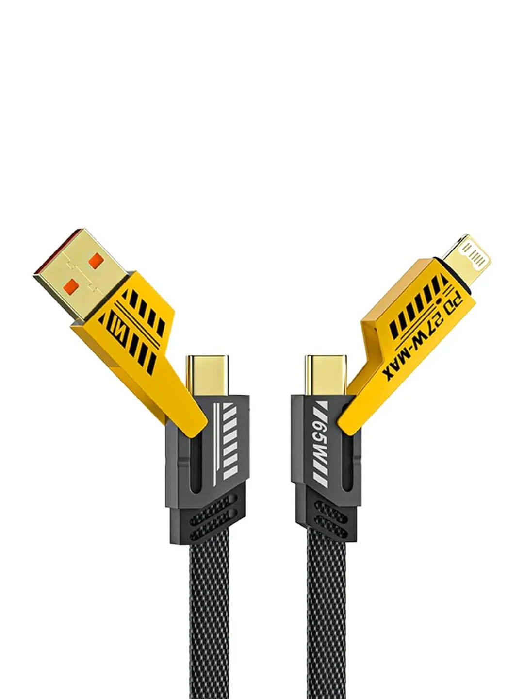 4 in 1 Fast Charging Cable With Multiport USB-C to Type C