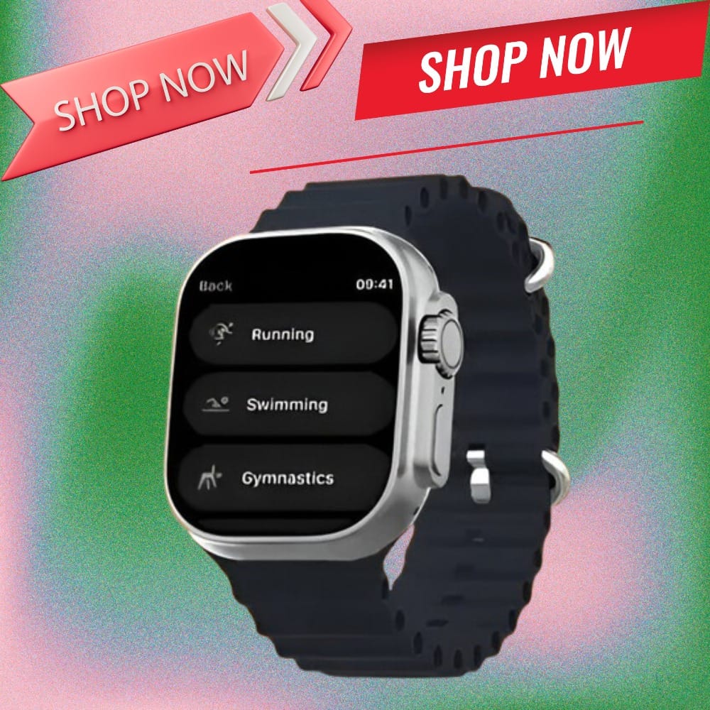 Smart Fitness Tracker Watch with Sports Modes and Silicone Strap