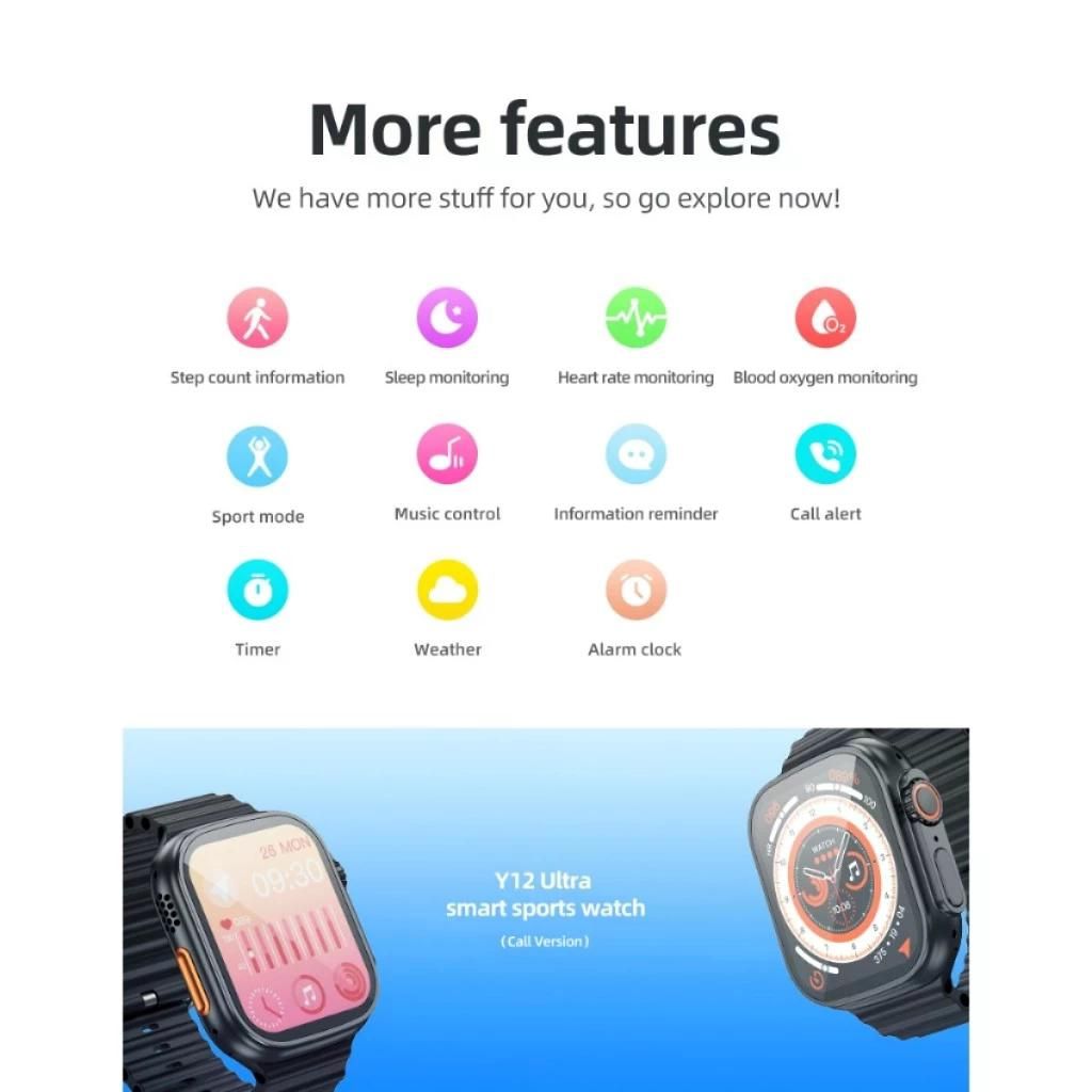 SMART WATCH T800 with 2.01' HD Touch Screen & IP68 Waterproof