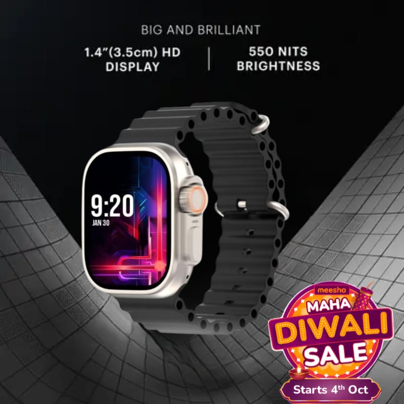 Smartwatch with 1.4" HD Display and 550 NITS Brightness
