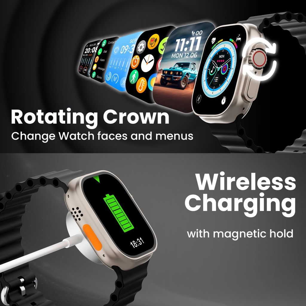 Smartwatch with 1.4" HD Display and 550 NITS Brightness