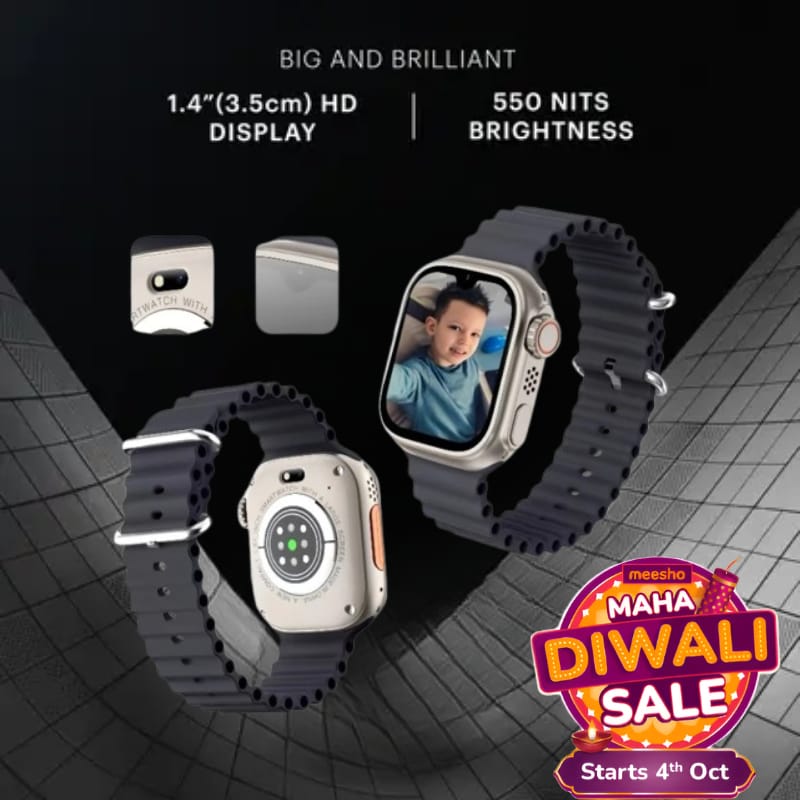 Smartwatch with 1.4" HD Display and 550 NITS Brightness