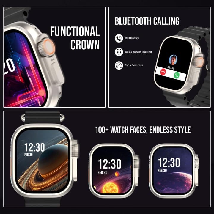 Smartwatch with 1.4" HD Display and 550 NITS Brightness