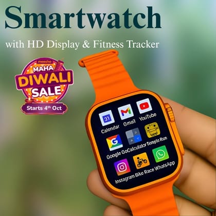 Advanced Smartwatch with HD Display & Fitness Tracker