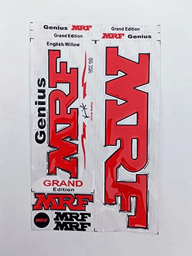 VR3 INTERNATIONAL | MRF 2020 3D Embossed VIRAT KOHLI VK18 Edition Model Cricket Bat Sticker Full Set