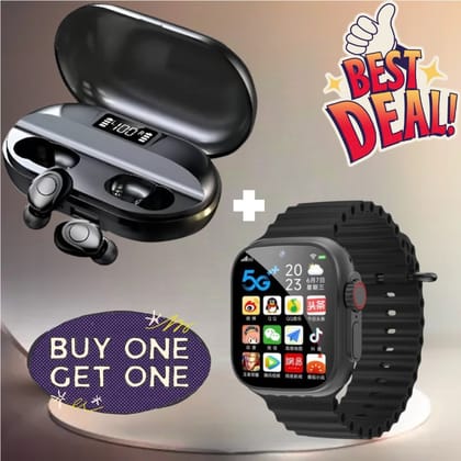 Wireless Earbuds & Smartwatch Combo - Best Deal BOGO Offer