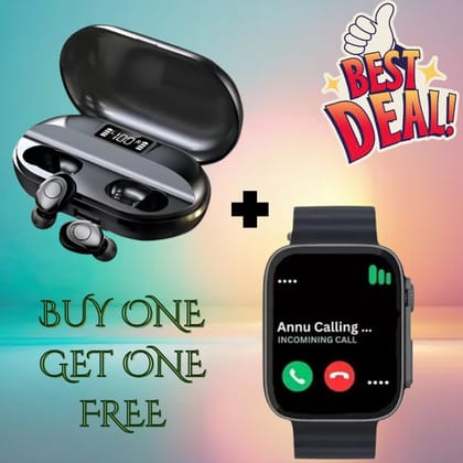 Wireless Earbuds & Smartwatch Combo - BOGO Deal
