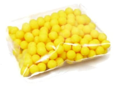 Mii Art Crystal Beads for Jewelry Making Material,zari Work Beads(Size-5mm)(Material-Plastic)(Color-Yellow) in 1 Pack 50 gm