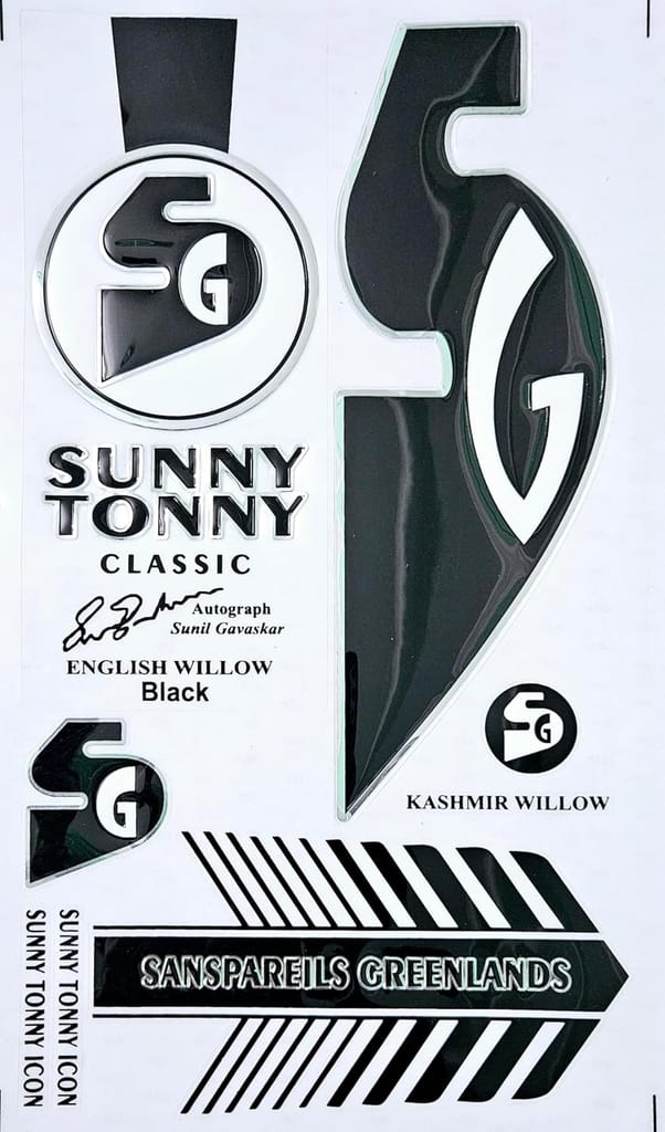 VR3 INTERNATIONAL | Cricket Bat Sticker 3D Embossed English Willow Fiber Tape Sports Accessories Protection, STC Black