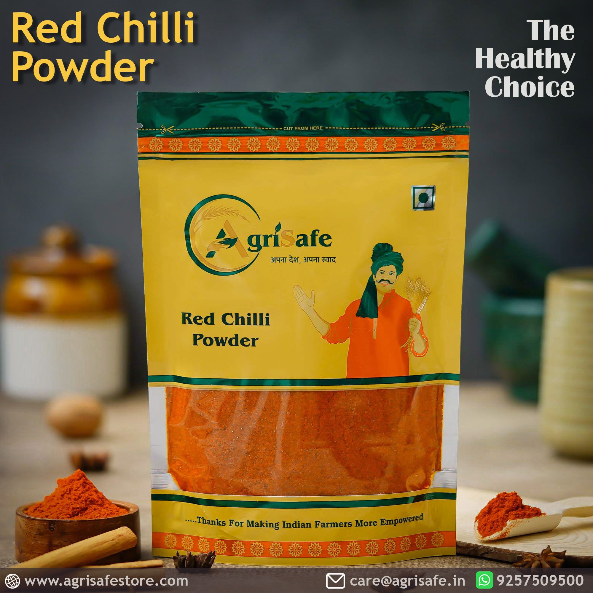 Agrisafe Red Chili powder 500gm